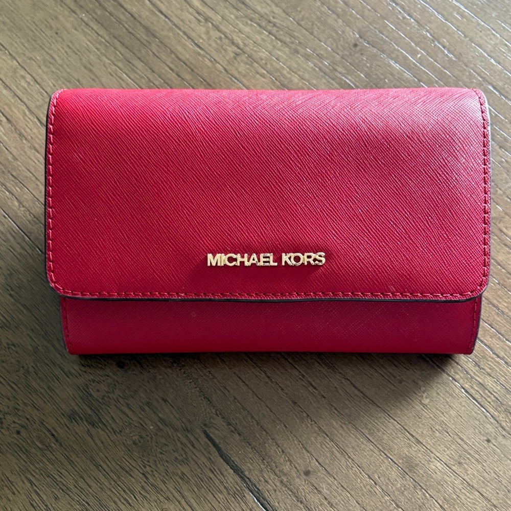 Michael Kors Scarlet Red Wallet